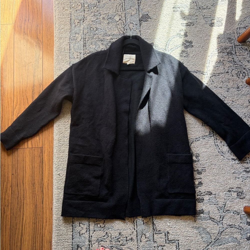 Thread & Supply Black Knit Cardigan